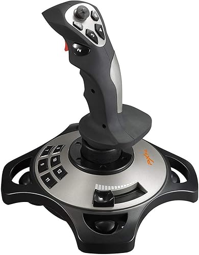 Joystick de PC, controlador de juegos USB con función de vibración y control de acelerador, PXN 2113 con cable Gamepad Flight Stick para Windows