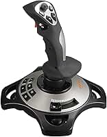 PC Joystick, controlador de jogos USB YF2009 com função de vibração e controle de acelerador, bastão de voo com gamepad com fio para computador laptop Windows PC