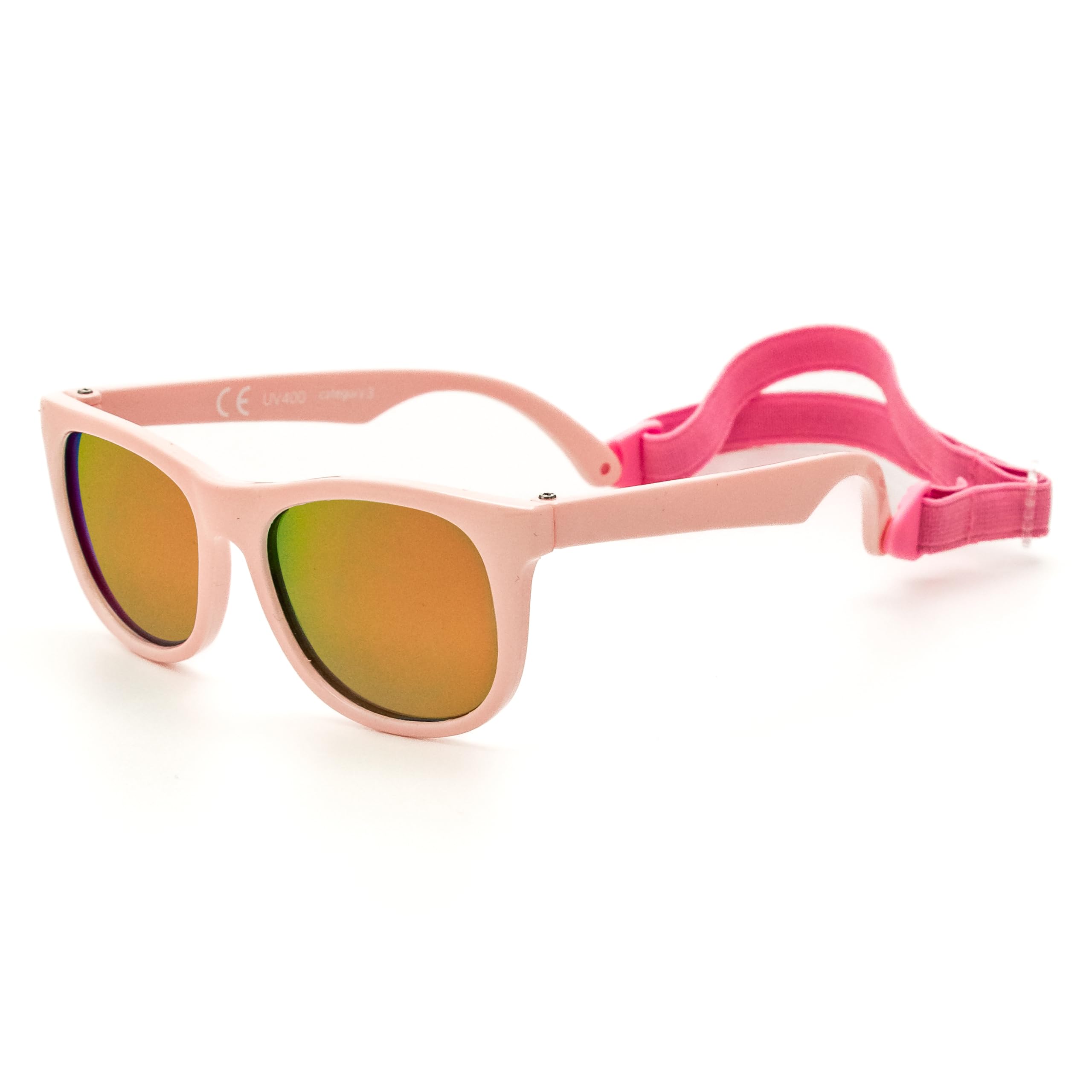 Kiddus Gafas de Sol Bebé 0 a 12 Meses, Recién Nacido y Neonato, Polarizadas CAT3 UV400, Bebés Niño Niña, Muy Flexibles de TPE, con Banda Ajustable, Sin BPA, Cumple Normativa ISO y CE