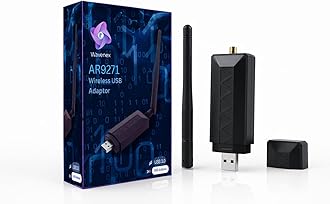 AR9271 USB WiFi Adapter 150Mbps 2.4GHz – Kali Linux & Linux Compatible Wireless USB Adapter with Monitor Mode & Packet Injection – High Gain External Antenna for Windows 11/10 PC