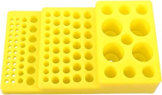 Test Tube Rack, Holder Plastic Stand Centrifuge Multi Tube Rack Stand for Tubes Lab Scientific Experiments Supplies Yellow