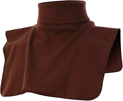 Ohoo Ribbed Cotton Blend Fake Turtleneck Dickey Collar