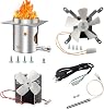 Upgrade Replacement Parts Kit for Pit Boss Vertical Pellet Grill Smoker, Include Auger Motor 2.0 RPM, Induction Fan, Igniter Hot Rod with Fuse, Fire Pot Accessories and Power Cord
