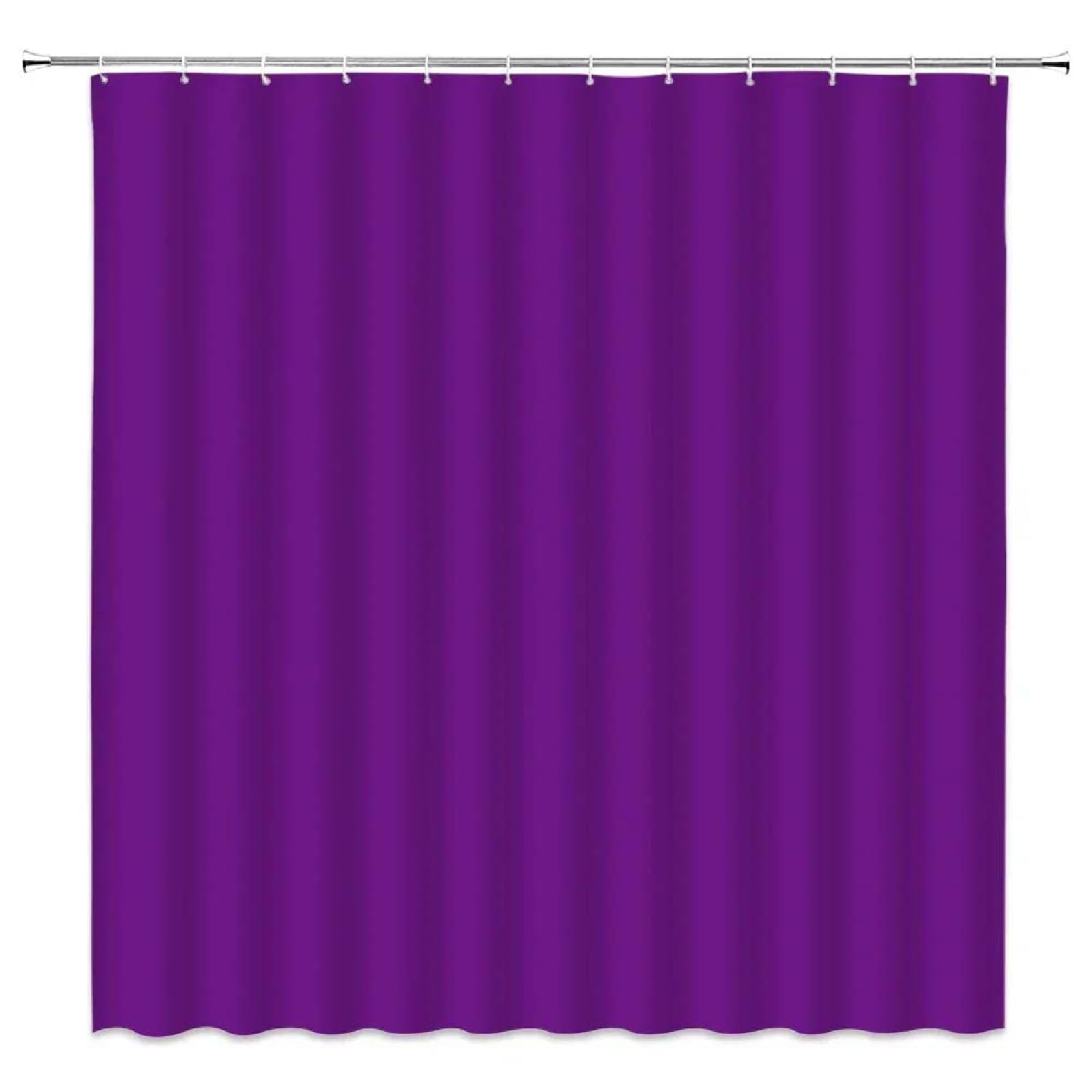 18meng Art Purple Shower Curtain 120 x 120 cm Waterproof Mould Proof Resistant Polyester Fabric Bathroom Curtain with 12 Hooks Washable Weighted Shower Curtains for Bath Tub Shower Stall