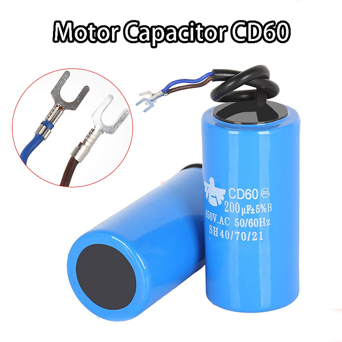 Condensatore Avviamento CD60 150uF 450V AC - Per Condizionatori, Frigoriferi, Motori Monofase