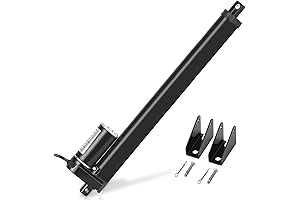 12 Inch High-Speed Linear Actuator Kit with Mounting Brackets