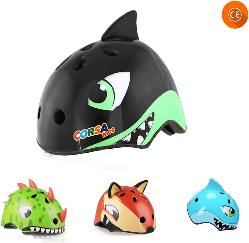Cycle Helmet for Kids 2 Years- 13 Years old Lightweight Cycling Helmet Kids Cartoon Helmets Multi-Sport Safety Toys for Kids Protection Gear