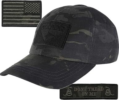 Condor Multicam-Black Tactical Patch & Hat Bundle (2 Patches + Hat)
