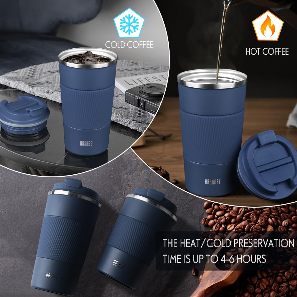 HASAGEI Travel Mug, Insulated Coffee Cup with Leakproof Lid - Image 3