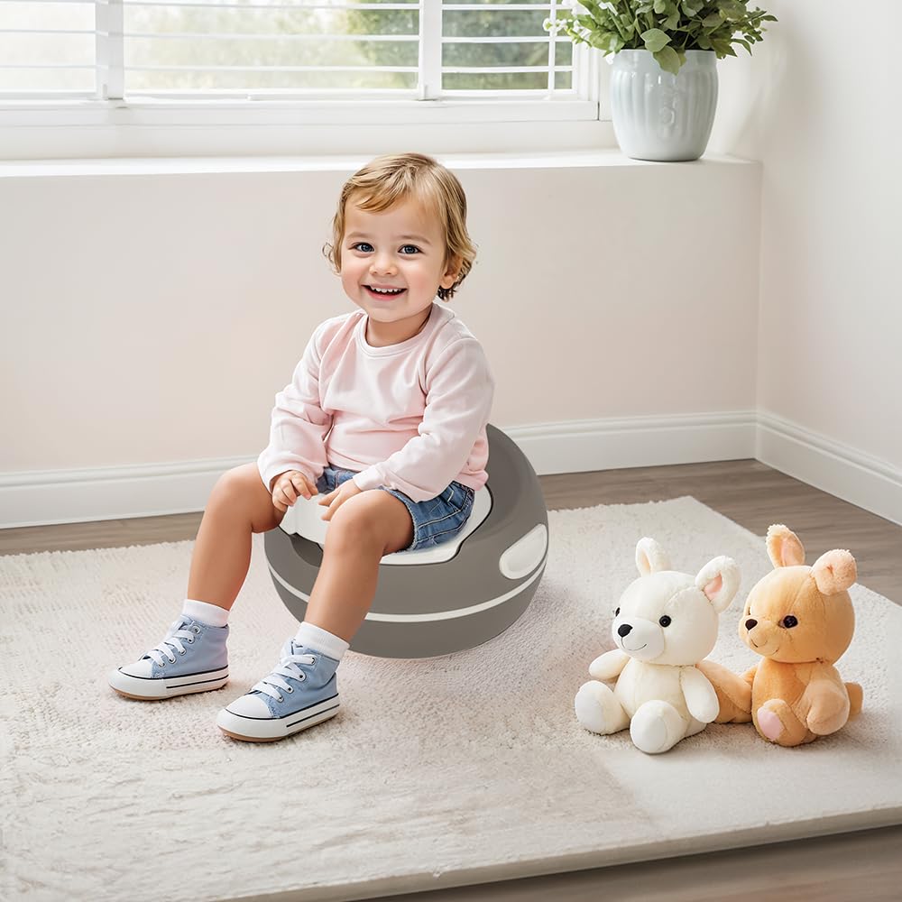 Dolu Vasino premium – Design ergonomico e confortevole per bambini – Vasino per bambini grigio pietra – Soluzione facile da pulire e sicura per imparare a usare il vasino