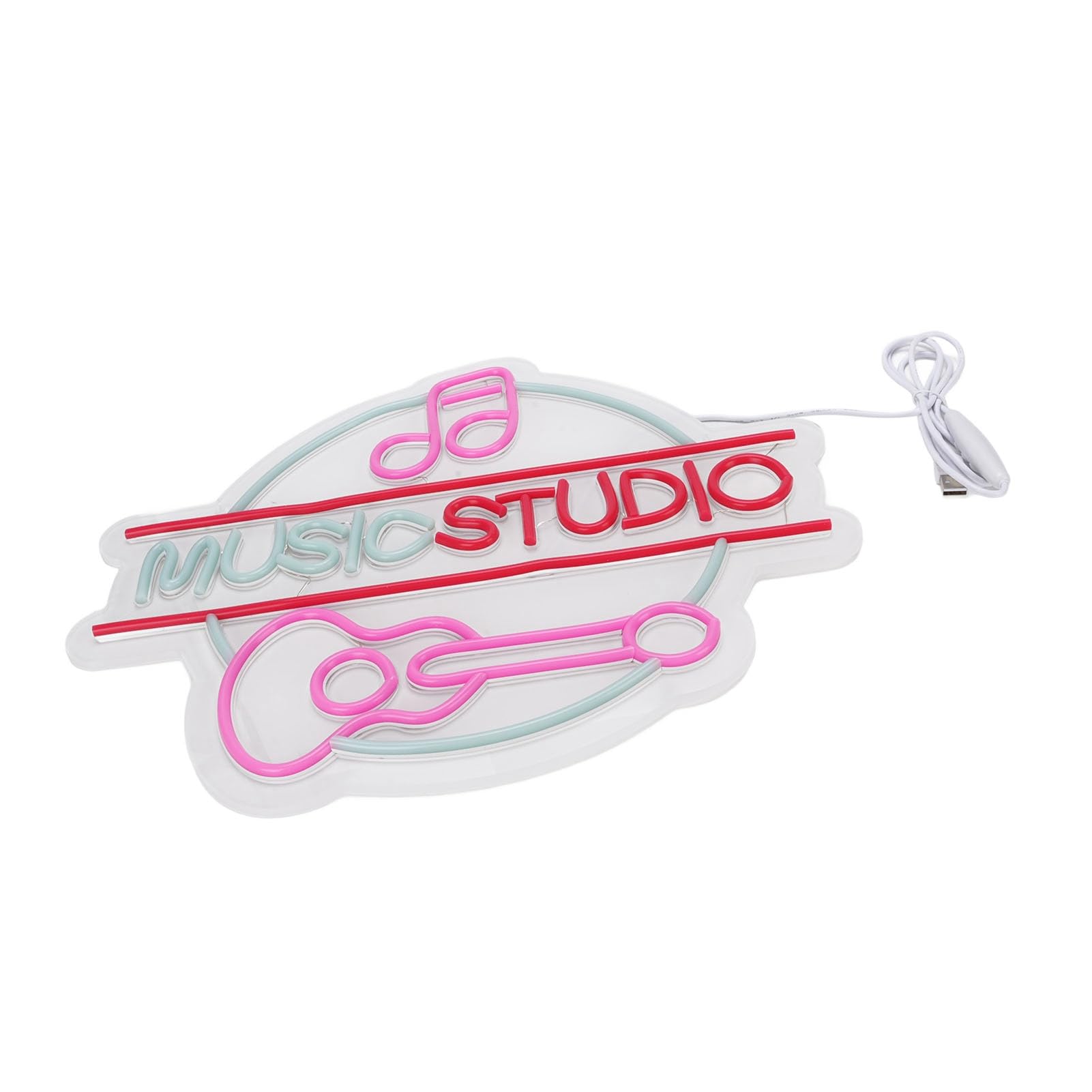 Dimmerabile Rosa Studio di Musica LED Wall Door Decor Luce per Ambiente Dinamico per Bar Club Amanti della Musica Materiale Acrilico