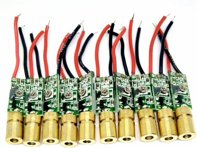 10 Pieces Mini Green Laser Light 515nm 520nm 5mw Green Laser Diode Dot Module Haunted House Light Effect Lamp
