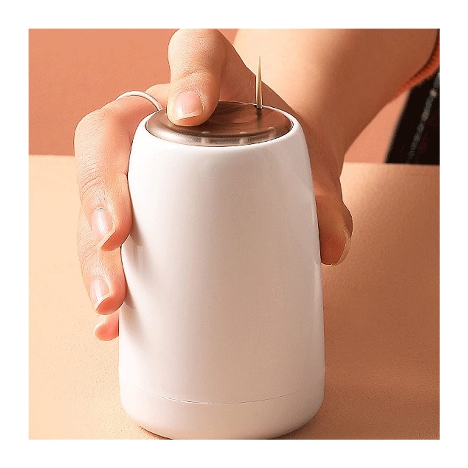 AYCDL Home Creativity Automatically Pops Up Toothpick Dispenser Home Living Room Dining Room Toothpick Storage Box for Toothpicks Toothpicks