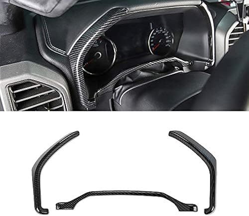 Miniatura 6 de Kit de embellecedores cromados para medidor lateral de tablero para Ford F150 F250 F350 Super Duty 2015 2016 2017 2018 2019 2020