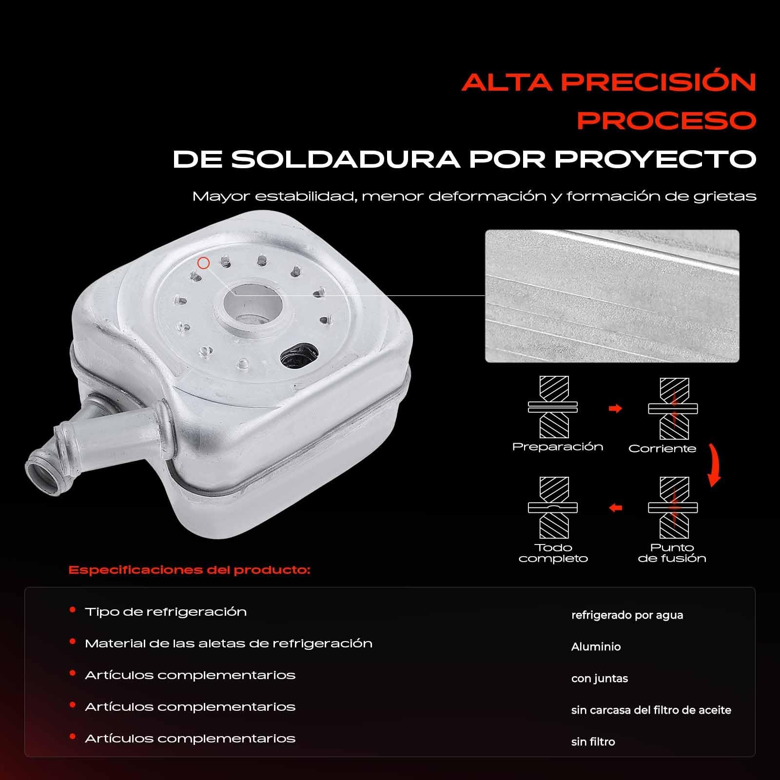Frankberg enfriador de aceite | Compatible con: Nuevo Beetle 1C1 9C1, A.l.h.a.m.b.r.a 7V8 7V9, P.a.s.s.a.t 3B3, O.c.t.a.v.i.a II Combi 1Z5