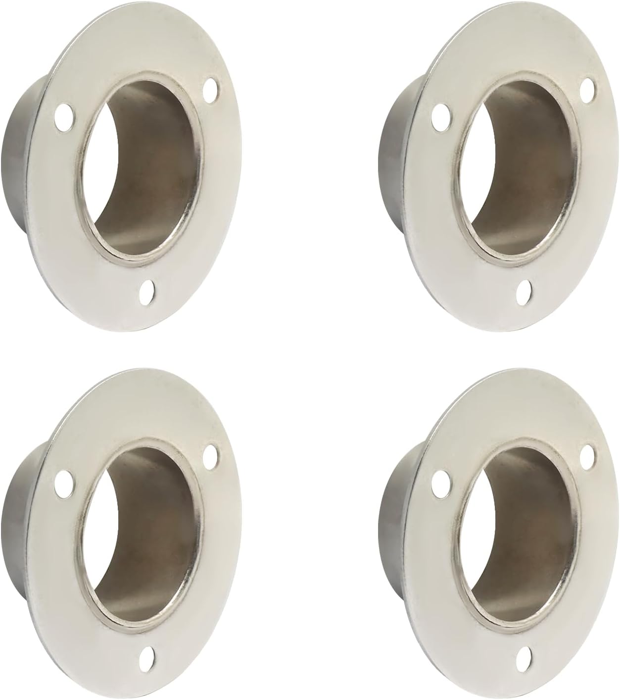 Stainless Steel Pole Holder, Wall Mount, 38mm/1.5", Silver