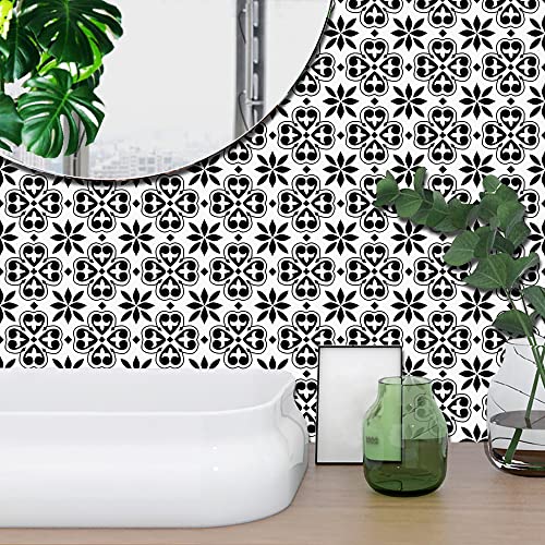 25 Pcs Moroccan Style Tile Sticker, 4X4 Inch(10X10Cm) Traditional Diy Murals, Tile Waterproof Oil Proof Removable Decals For Bathroom & Kitchen Backsplash (Ds-03) #TOP3