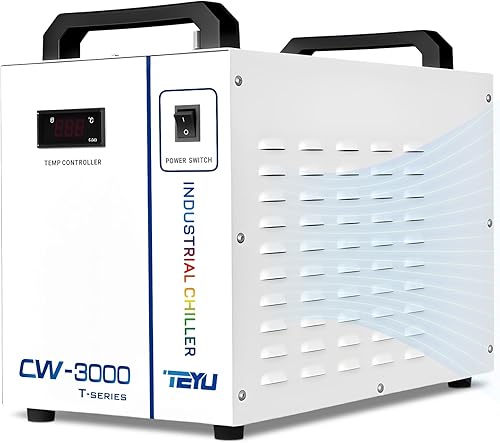 Cloudray Enfriador de agua CW-3000 para grabador láser de CO2 y corte, enfriador láser, enfriador de agua industrial, con capacidad de tanque de