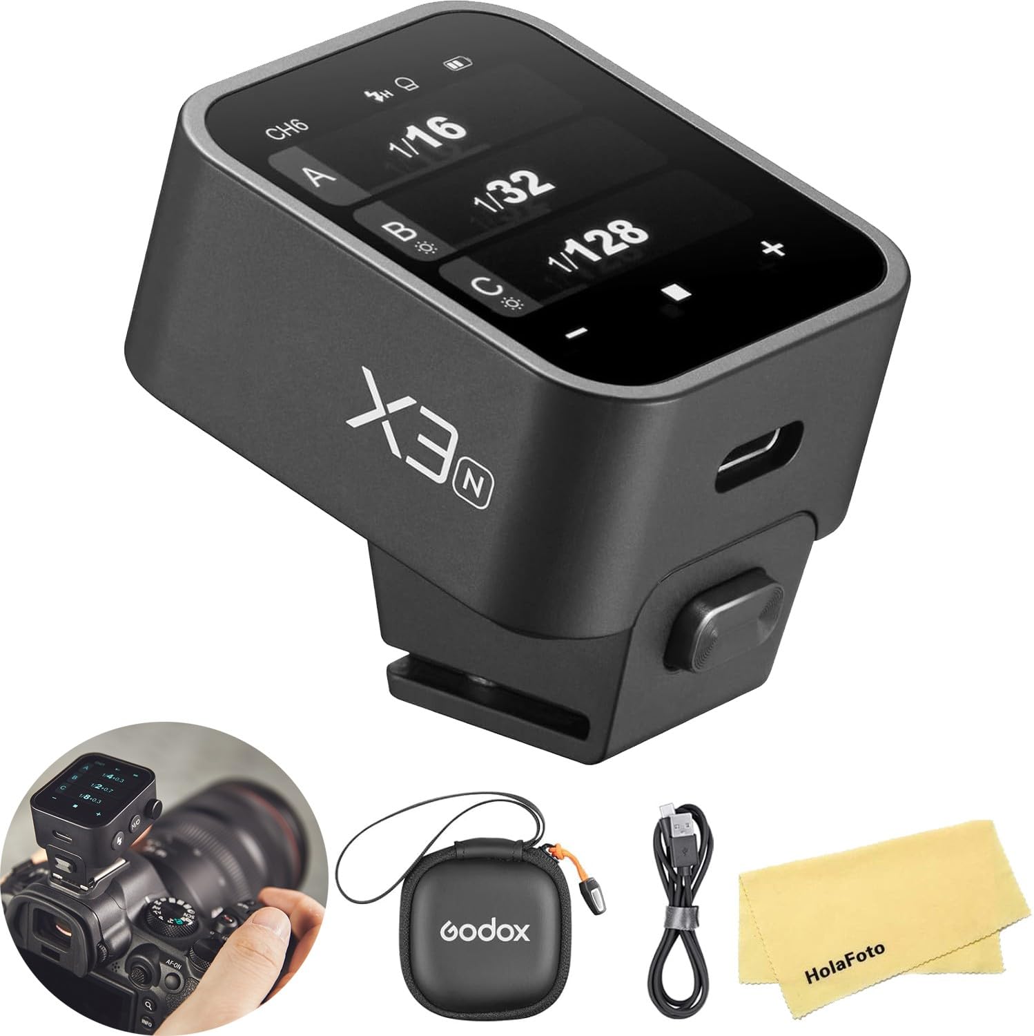 Amazon | Godox X3-N TTL ワイヤレス タッチ スクリーン フラッシュ 