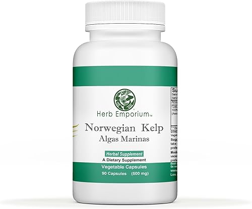 Herb Emporium Kelp Noruega (Algas Marinas, Ascophyllum nodosum, Laminaria) 90 Cápsulas.