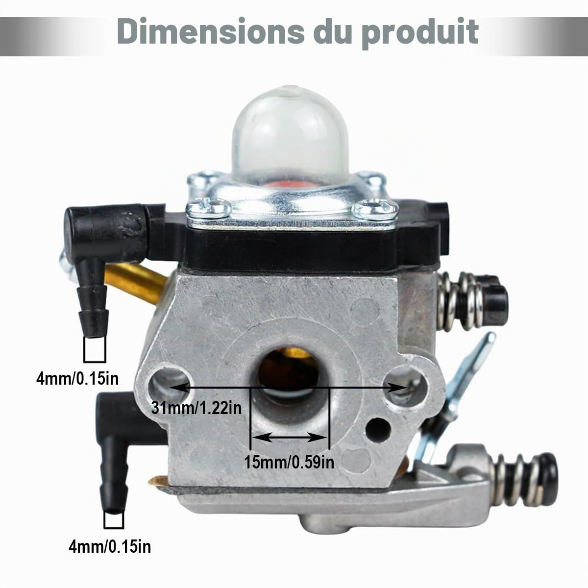 ZAMDOE WT-253-1 Carburateur pour Stihl BG72 BG75 HS80 FS80 FS85 BG4227 Souffleuses à Feuilles Remplace WT253 42271200600 avec Filtre à air Bougie d'allumage Filtre à Carburant Ligne de Carburant