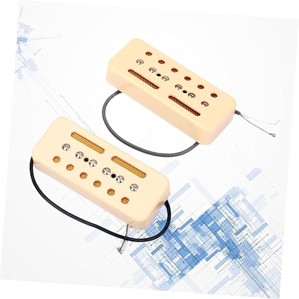 Amazon _ LIFKOME 2個 エレキギターのピックアップ ベースピックアップ デュアルレールピックアップ シングルコイルブリッジピックアップ エレキギターのパーツ サウンドホールピックアップ ハムバッカー _ ピック _ 楽器・音響機器