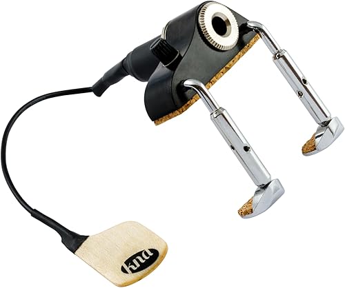 Miniatura 3 de KNA Pastilla de mandolina piezoeléctrica portátil MP-2, sonido natural, ligero, control de volumen integrado, fácil instalación, pasiva, no requiere