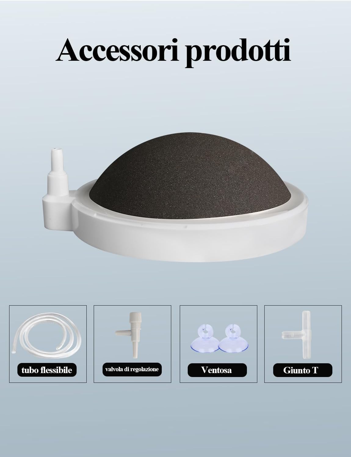 boxtech Pietra ad Aria per Acquario Nano, Ultra Alto Ossigeno Disciolto Pietra Porosa, Diffusore di Ossigeno Ultra Silenzioso per Acquari (50mm)