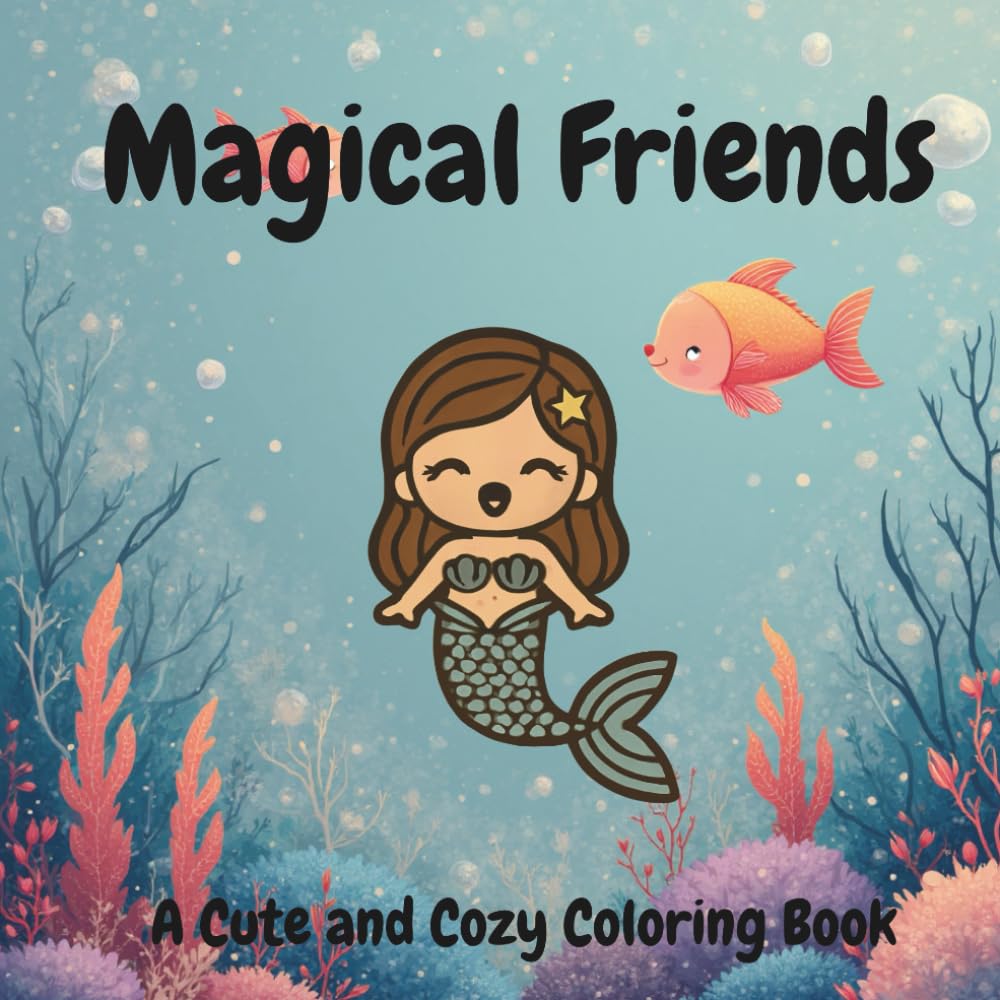 Magical Friends: A Cute and Cozy Coloring Book