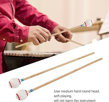 Amazon | マリンバ用毛糸巻きマレット 綿ンマレット ビブラフォン 軽量