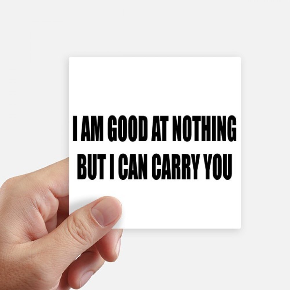 Autocollant carré 10CM Blague Description Personnelle sticker moto mur pc portable DIYthinker