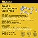 T.K.Excellent Hex Bolts M6 M8 M10 and Hex Nuts and Washers Set Kit,Nuts and Bolts Assortment Kit, Assorted Nuts and Bolts, Nut Bolt and Washer Assortment 128 Pcs