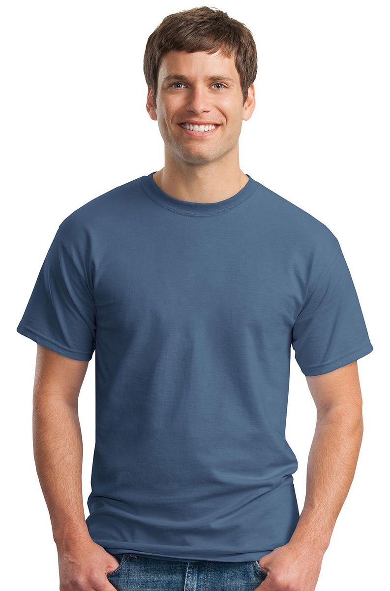 Gildan Mens Ultra Cotton Short Sleeve T-Shirt (2XL) (Indigo Blue)