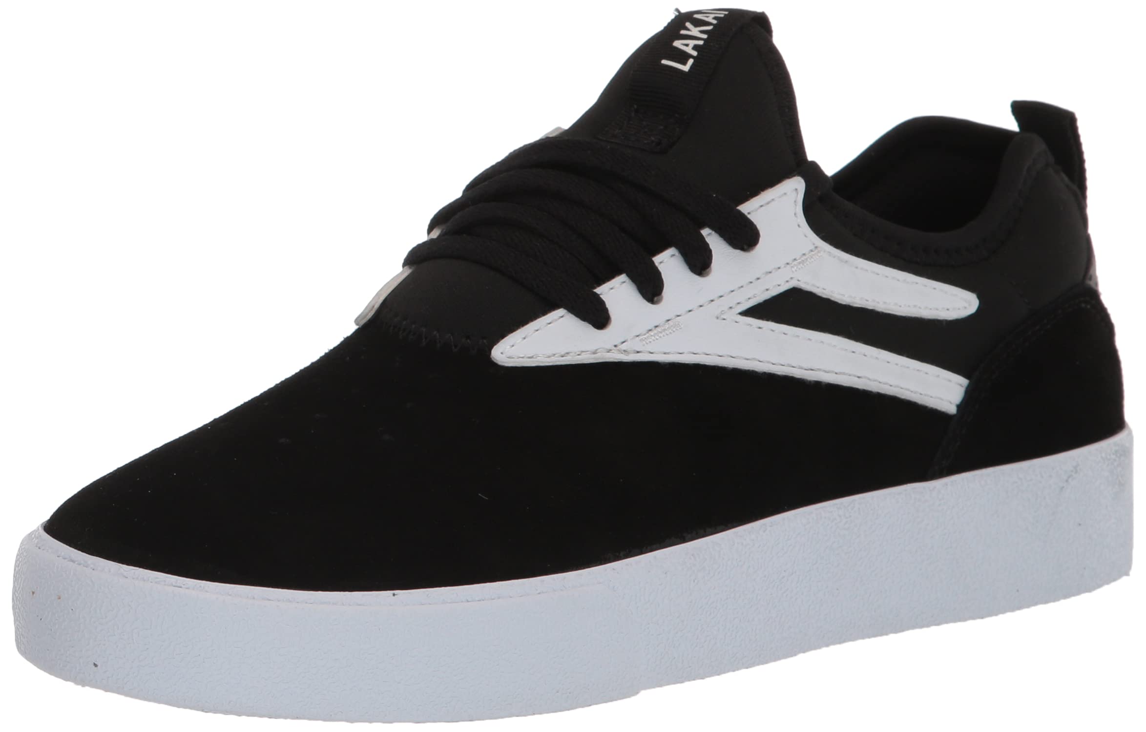 Lakai Men's Dover Skate Shoe, Black Suede, 12