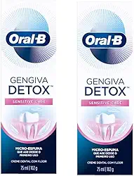 Kit Com 2 Creme Dental Gengiva Detox Sensitive Care 102g Oral B