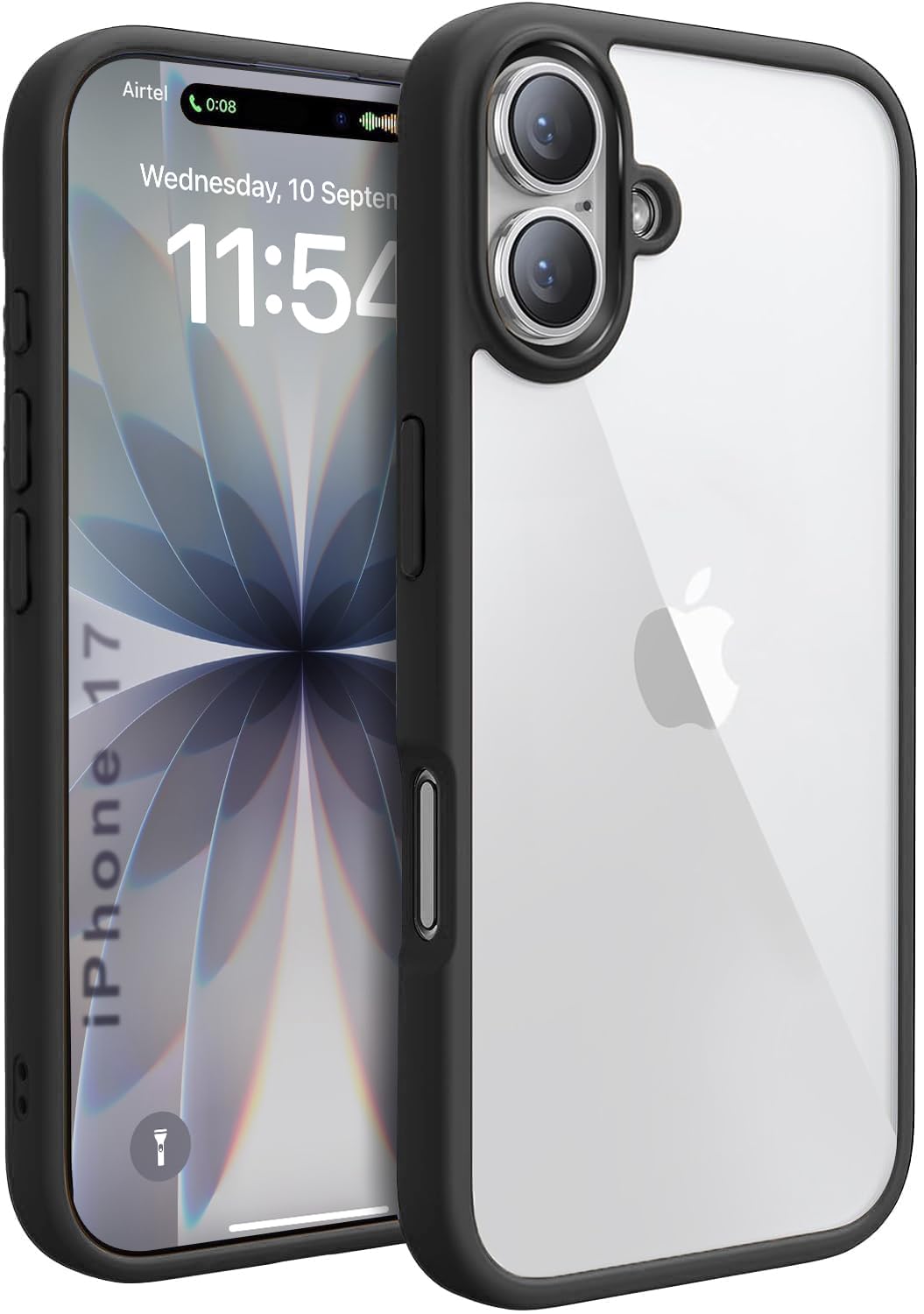 EGOTUDE for iPhone 17 Case, Polycarbonate Hard Back Cover, Anti-Yellowing Clear Transparent-image-27