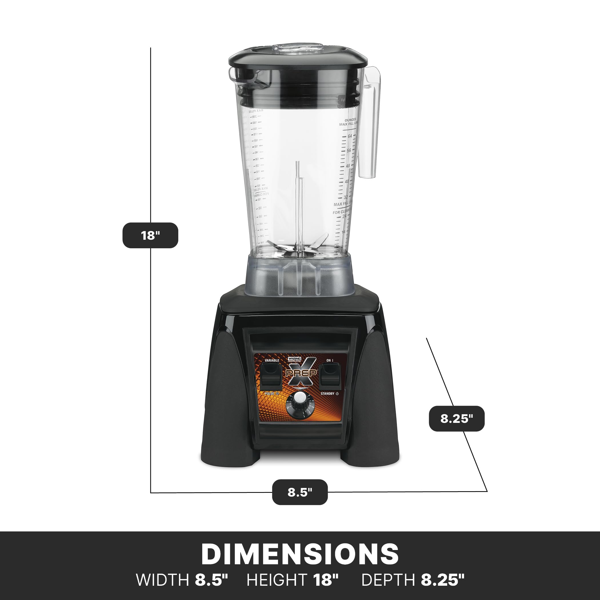 Waring MX1200XTX Blender 1.9L 1500W Black – Blender (Blender