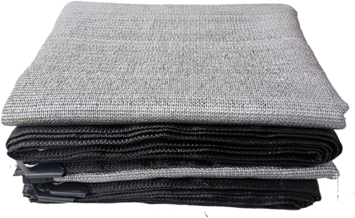 Sunblock Mesh Six-Pin Encrypted Sunshade Net，Silver Sunscreen Net Taped Edge with Aluminum Grommets