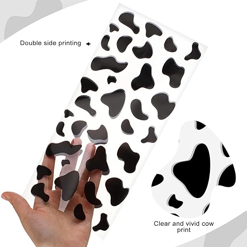 Miniatura 3 de 100 bolsas de regalo con estampado de vaca, regalos de fiesta, bolsas de regalo de celofán con lazos giratorios para baby shower, vaquera,