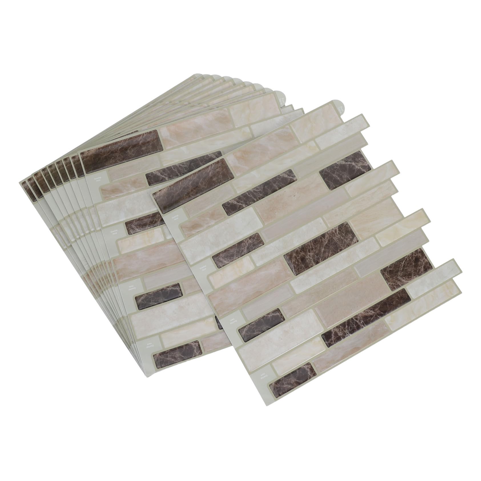 Carreaux adhésifs marbre étanches pour protéger la cuisine