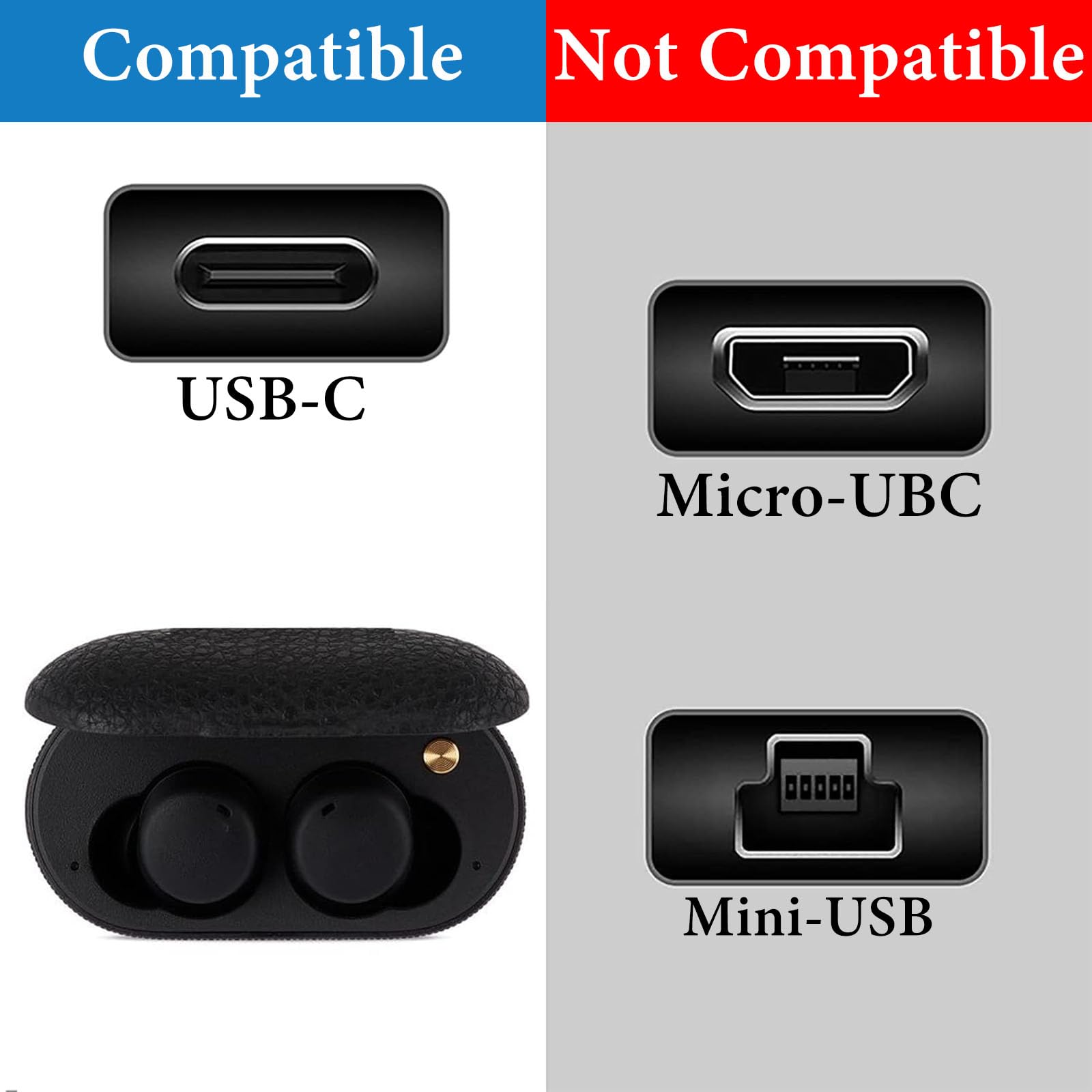 Amazon.co.jp: Geekria PUレザー 充電ケーブル 互換性 Type-C 充電