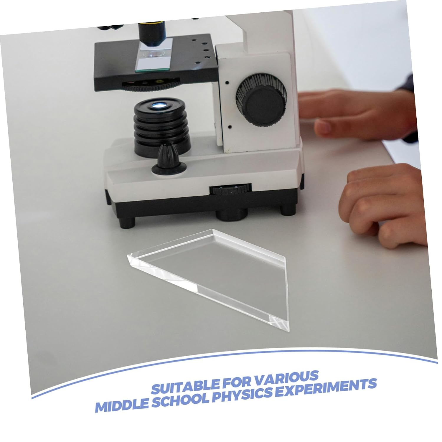 Physics Optics Lens Set for Middle School Refraction Experiments Glass