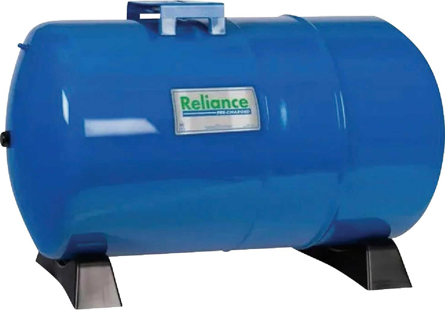 Reliance 20 Gallon Horizontal Pressure Tank, Steel Construction, Powder-Coated Finish for Sump Pump Systems (27.125 x 17.375 in)