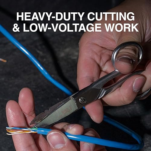 Miniatura 8 de Klein Tools Tijeras de electricista de acero inoxidable 2100-9 con muescas de pelado 5-14 pulgadas