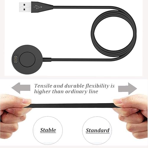Miniatura 4 de Cargador compatible con Garmin Fenix 77S7X Fenix 66S6X Fenix 55S5X soporte de carga de estación de carga con cable USB de 33ft para reloj 1PacK.,