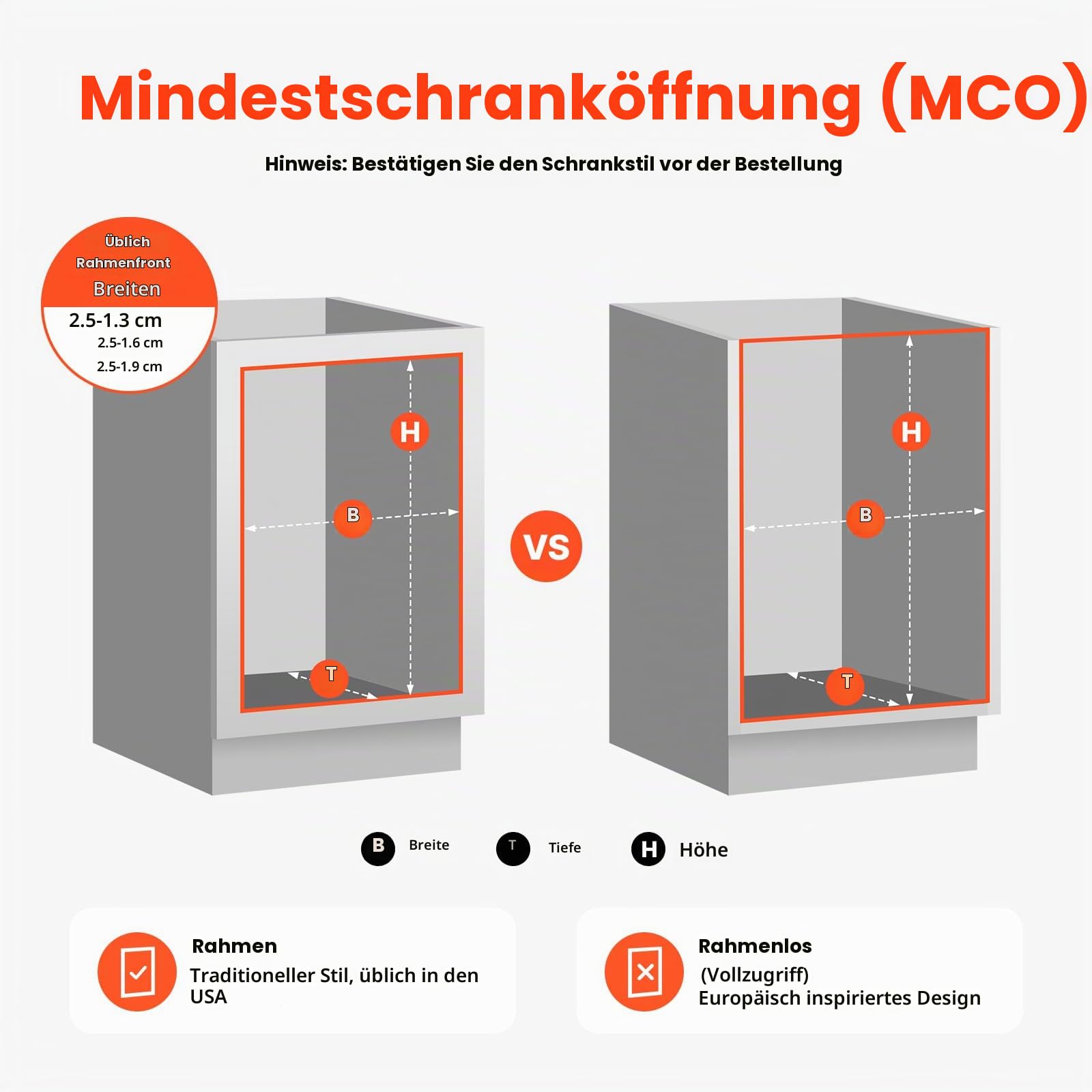 VEVOR ausziehbarer Abfallbehälter (50 Qt x2), doppelter Unterbau-Küchenabfallbehälter, Mülleimer mit Türsatz & Soft-Close-Schieberegler, für Küchenschrank Spüle unter der Theke (grau)