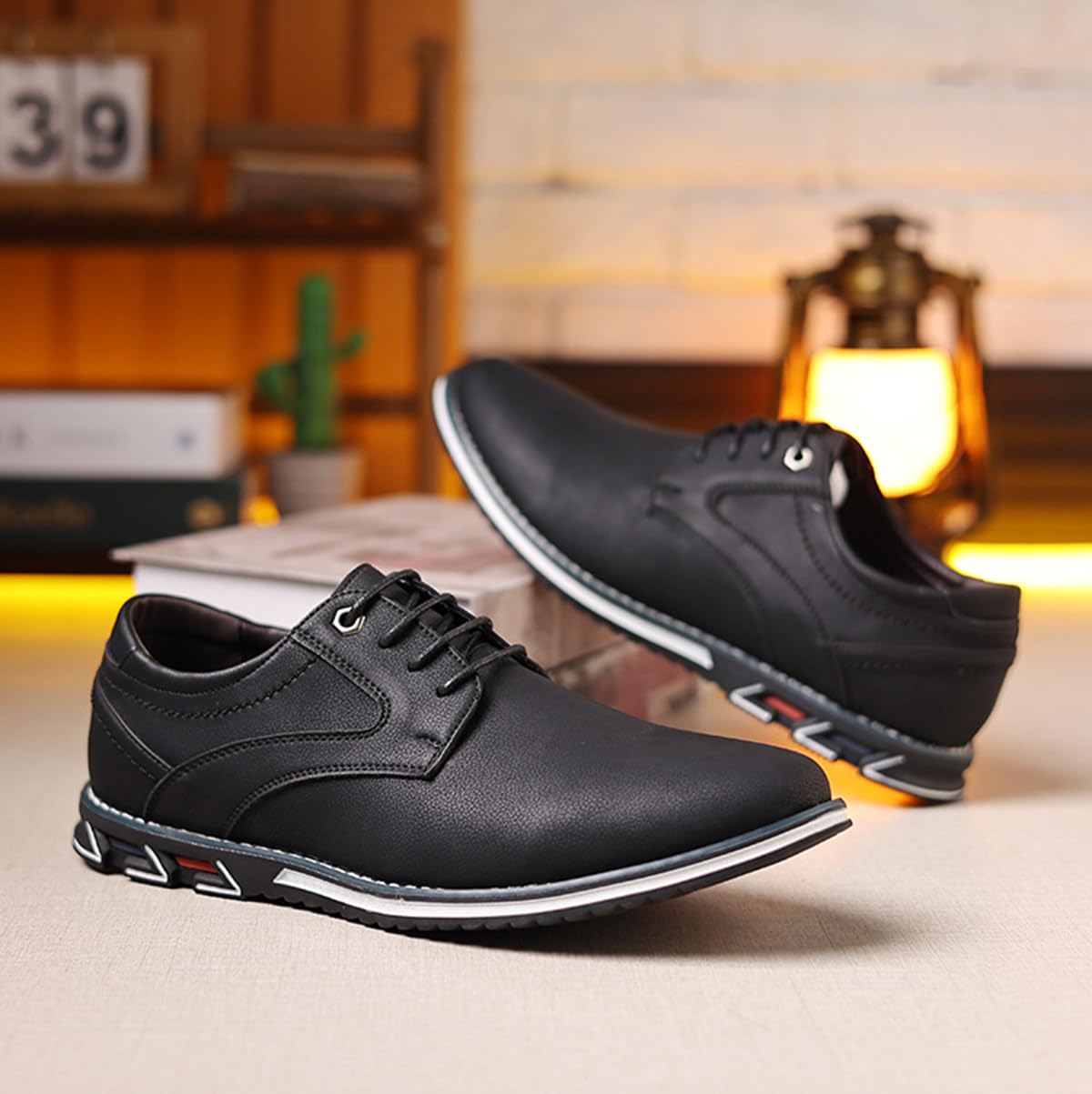 Business Derby Herren Oxford Hochzeit Schuhe Klassischer Anzugschuhe Schnürhalbschuhe