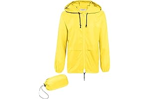Men's Yellow Packable Raincoat: Essential Gear for Outdoor Adventures