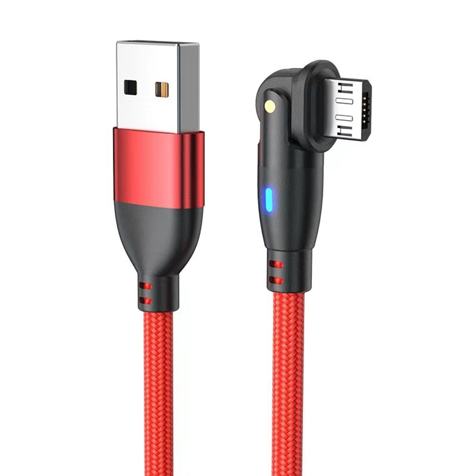 Sisyeuo Red Braided Usb To Usb C Cable Cord For Fast Data Transfer 3A Charging Cord Wire Builts To Last Wide Compatibility C Cable