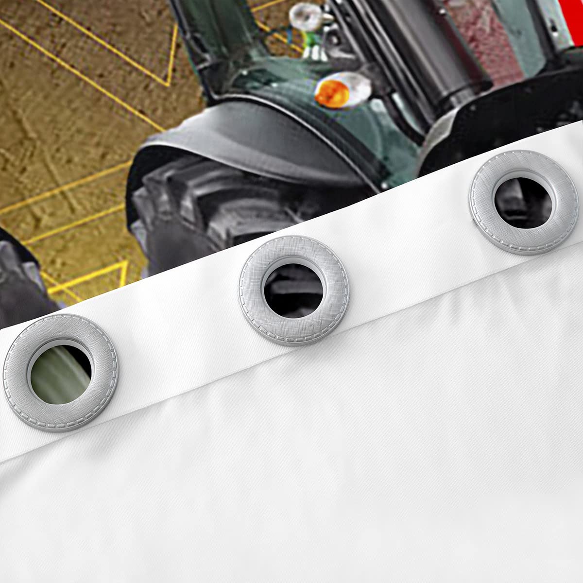 Cortina Opaca para Coche 3D (30-50%) para niños, Equipo agrícola, Camiones, Cortinas para niños, Adolescentes, Tractores, vehículos, Cortinas de oscurecimiento para maquinaria de Vida, Cortinas de ve